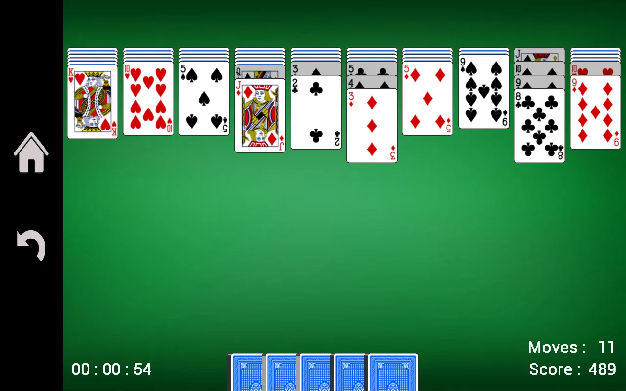 Solitaire one card